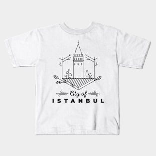 Istanbul City Monogram Kids T-Shirt